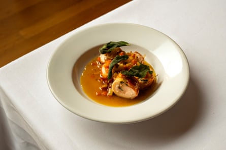 Auguste Restaurant, Chicken Saltimbocca Sofrito And Chicken Jus