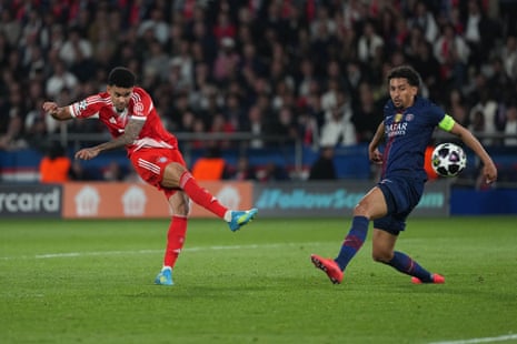 Luis Diaz of Bayern Munich pulls it back to 5-4 at PSG.