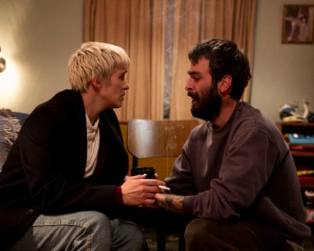 Vicky McClure as Lol and Joe Gilgun as Woody in This is England.