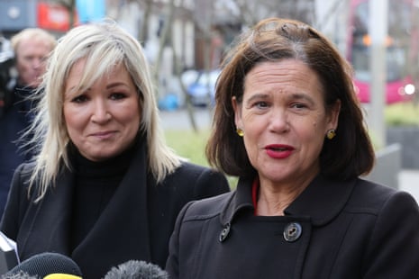 Sinn Féin's Michelle O’Neill and Mary Lou McDonald 