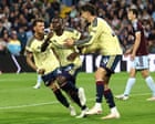 Aston Villa v Arsenal: Premier League – live