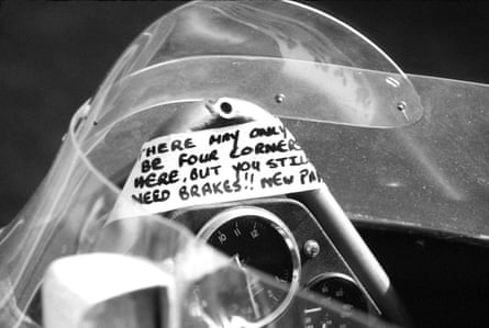 ‘There may only be four corners here but you still need brakes!!’