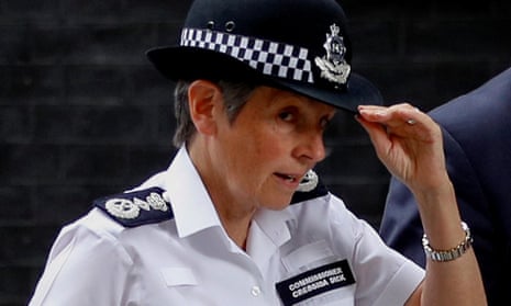 Metropolitan police commissioner Cressida Dick at Downing Street.