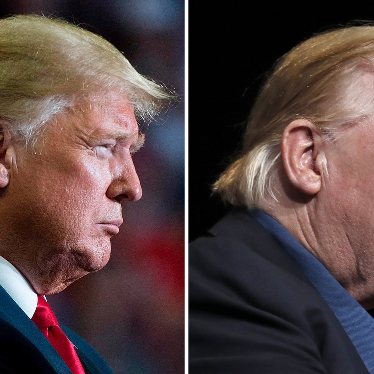 Comb Over Donald Trump Sports New Hairstyle After Golf Trip Donald Trump The Guardian