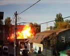 CCTV captures moment Russian drone hits Kyiv school – video