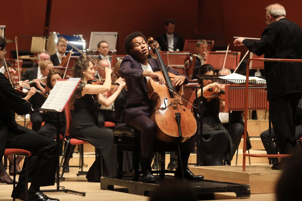 Sheku Kanneh-Mason, soloist with the Philharmonia Orchestra, conducted by Martyn Brabbins, at the Anvil.