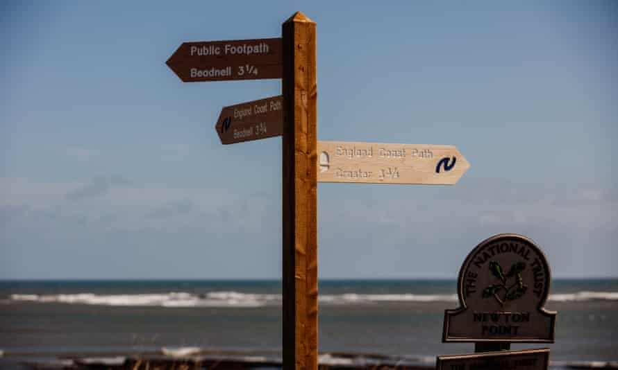 A sign at the halfway point.