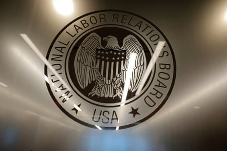 a seal saying 'National labor relations board USA'