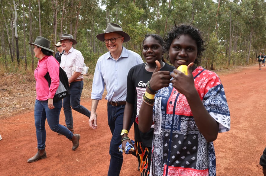 Anthony Albanese at the Garma festival
