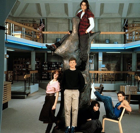 A scene from the 1985 film The Breakfast Club, in which five students endure a day’s detention.