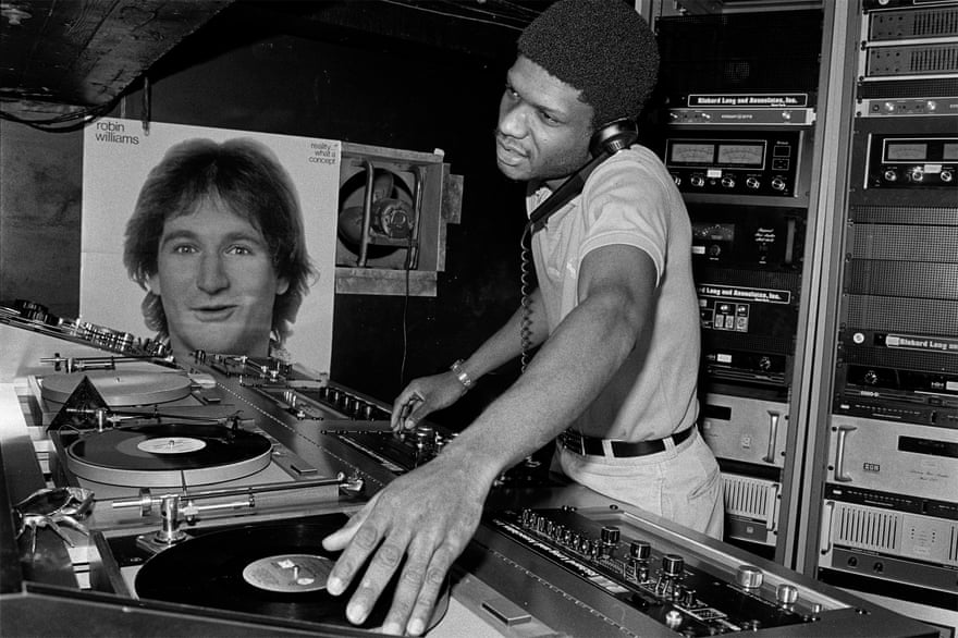 Larry Levan DJing at Paradise Garage, New York, 1979.