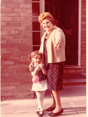 Tracy-Ann Oberman with her great-grandmother, Annie.