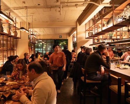 The restaurant’s interior