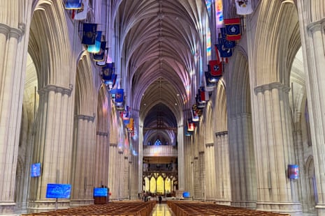 The interior of the Washington National Cathedral
