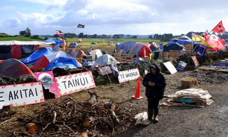 Ihumatao protests against private development of land in Auckland, New Zealand