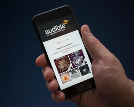 Audible on a smartphone Audible on a smartphone