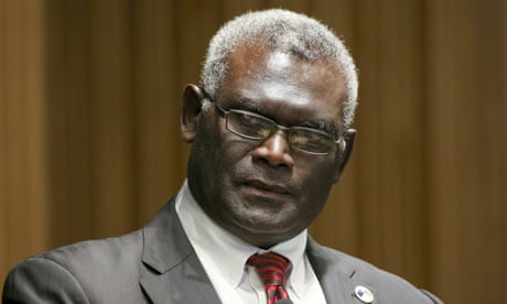 Manasseh Sogavare in 2017