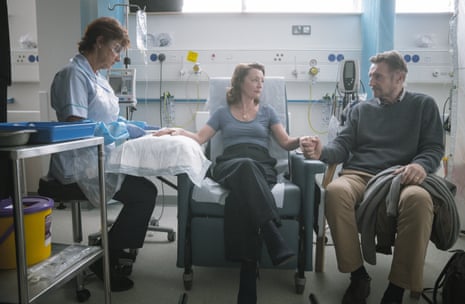 Lesley Manville, centre, and Liam Neeson, right, in Ordinary Love.