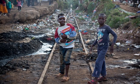 Two boys in Kibera Nairobi