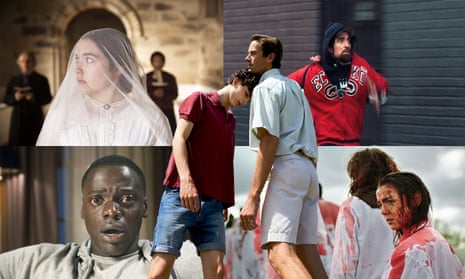 Timothée Chalamet and Armie Hammer in Call Me By Your Name; Florence Pugh in Lady Macbeth; Robert Pattinson in Good Time; Garance Marillier in Raw; Daniel Kaluuya in Get Out.