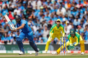 Rohit brings up his half century.