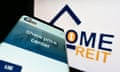 Home Reit app on a mobile phone