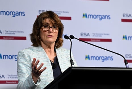 The deputy governor of the Reserve Bank of Australia, Michele Bullock, addresses the Economic Society of Australia in Brisbane
