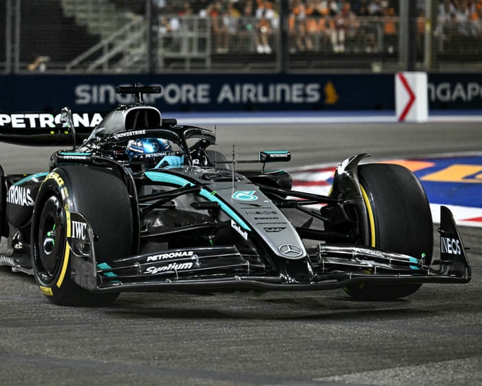 Singapore Grand Prix 2025: Russell wins as Verstappen holds off Norris to take second – live