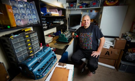 Alan Thorpe in his workshop