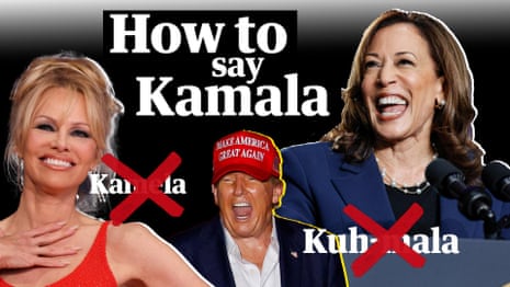 Kahm-uh-luh: how to pronounce Kamala Harris – video