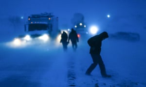 Some activists have continued to camp near the construction site in very harsh winter conditions.