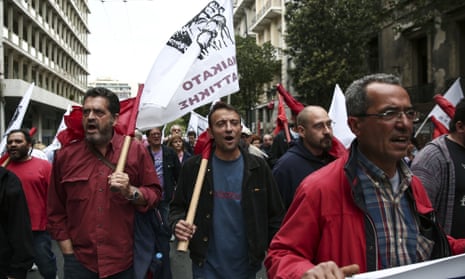 Greeks protest against the austerity bill