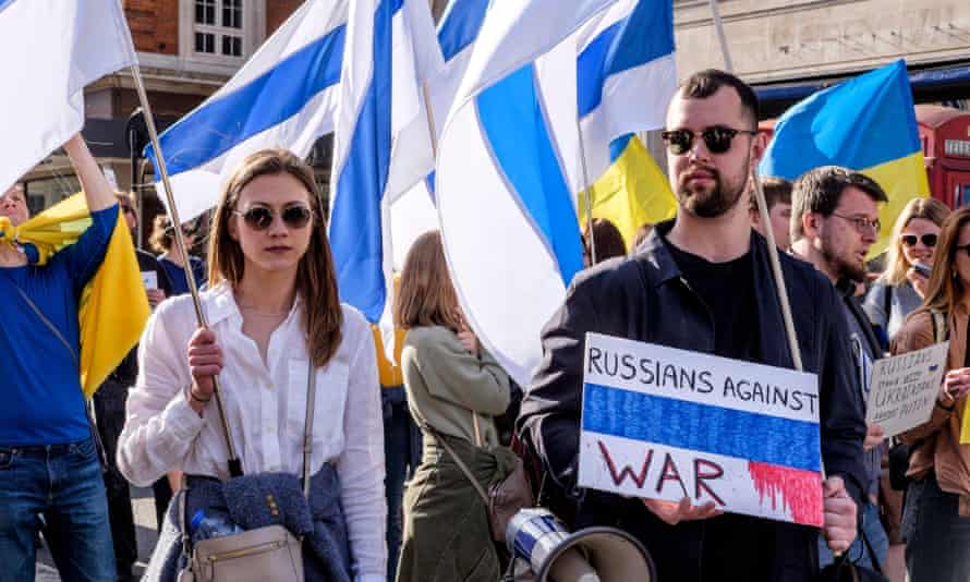 An anti-war march in London last month.