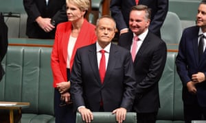 Opposition leader Bill Shorten before his budget reply speech on Thursday night.