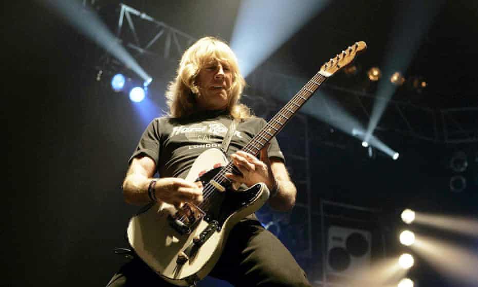Rick Parfitt playing at Wembley Arena with Status Quo in 2006