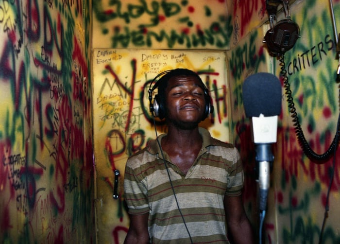 Youth Promotion singer Satan in an improvised voicing room