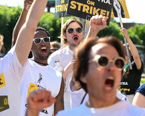 ‘It’s war for us’ … The 2023 strikes against the Hollywood studios in LA.