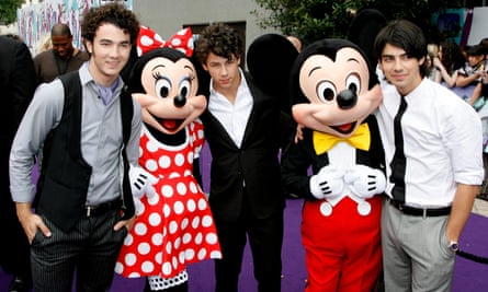 Jonas Brothers at the premiere of Camp Rock, 2008.