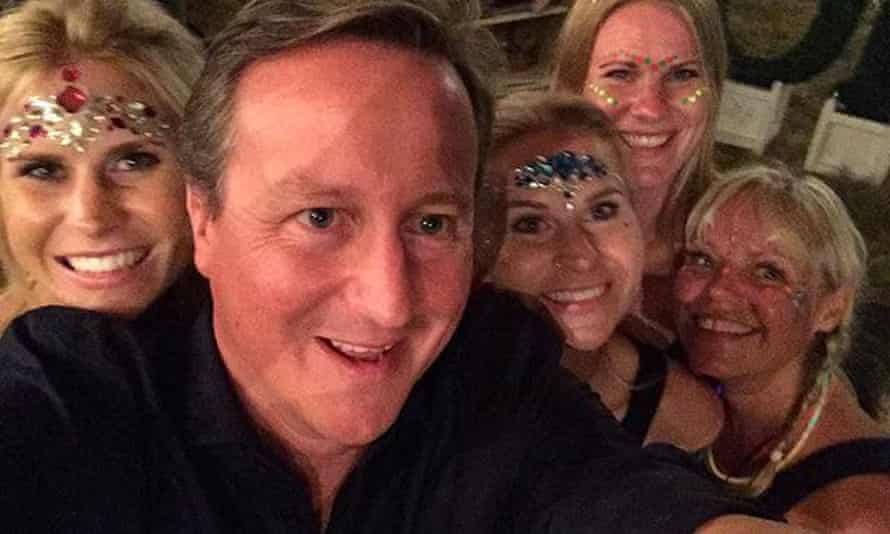 David Cameron at Wilderness festival.