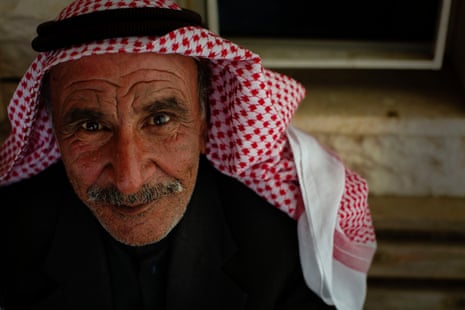 Khalaf, 64, came to Lebanon with his two wives and nine children to escape the Syrian war