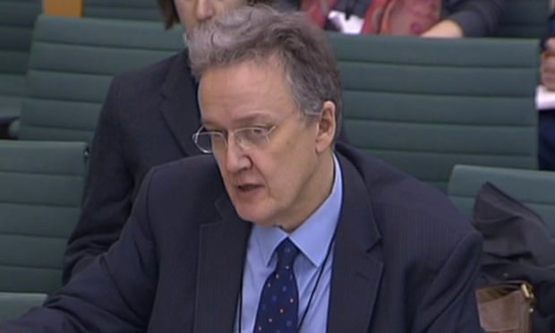 Hardwick appearing before a Justice select committee in Jan 2016