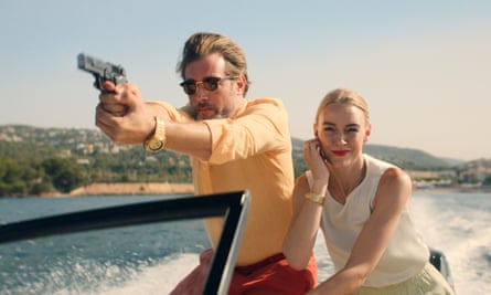 Julian Looman as Max and Elen Rhys as Miranda in The Mallorca Files.