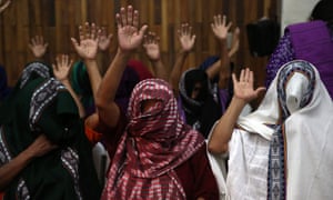 Survivors of sexual slavery at Sepur Zarco celebrate the sentences handed down to Esteelmer Reyes Girón and Heriberto Valdez Asij.