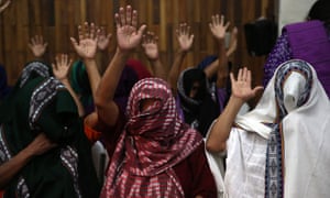 Survivors of sexual slavery at Sepur Zarco celebrate the sentences handed down to Esteelmer Reyes Girón and Heriberto Valdez Asij.