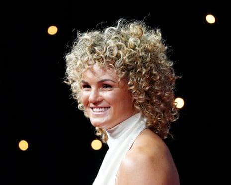 Ellie Kildunne arrives for the awards in Salford.