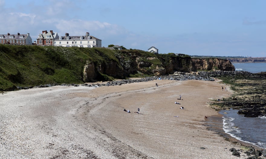 The seaside at the former mining town of Seaham in County Durham
