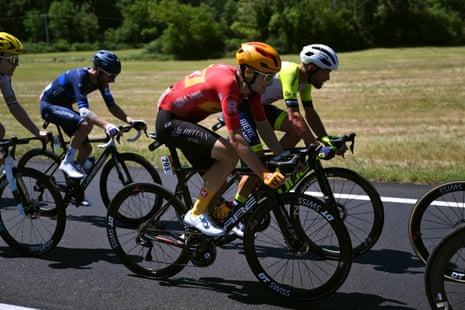 Anthon Charmig of Denmark and Uno-X Pro Cycling riding at the Tour de France.