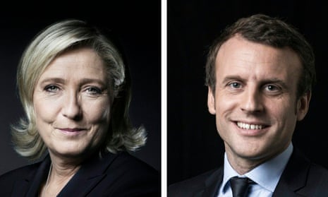 Marine Le Pen of the far-right Front National and Emmanuel Macron of En Marche!