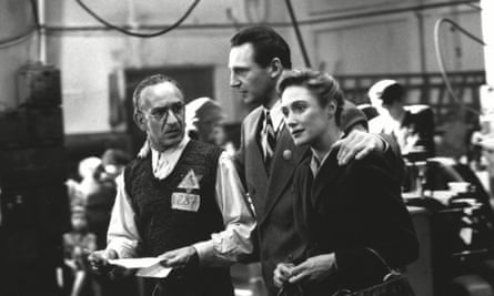 Ben Kingsley, Liam Neeson and Caroline Goodall in a scene from the 1994 film Schindler’s List.