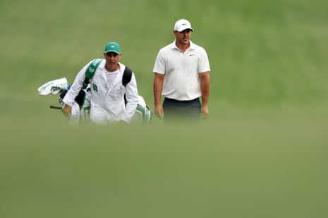 The Masters 2023: second round – live Brooks Koepka lands in trouble on the 6th.